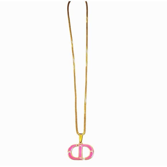 Stamped Dior Earring Finding on 18k Gold Filled 18" Chain - Picture 3 of 6